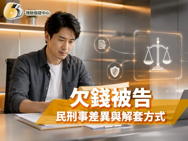 欠錢被告會怎樣？民刑事差異、支付命令與合法解套方式