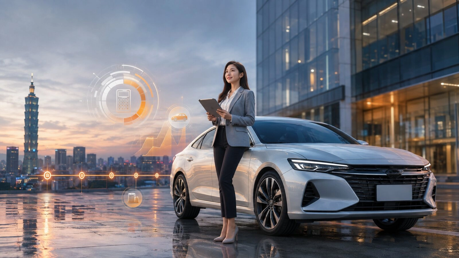 汽車貸款金額年利率期數與月付金試算情境
