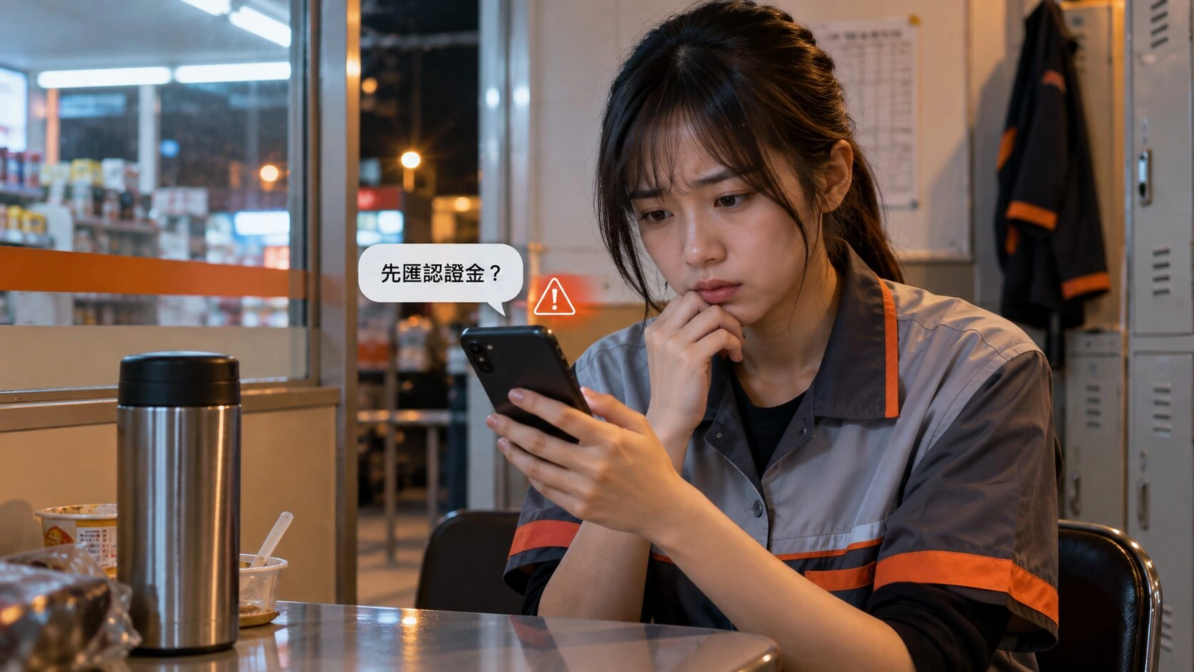 加 LINE 借款要求先匯認證金的詐騙警訊