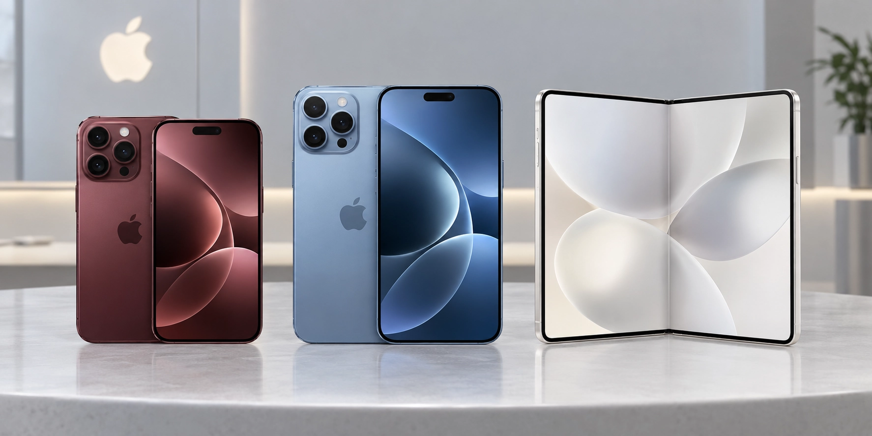 iPhone 18 Pro、Pro Max 與 Duo 三款機型外觀和尺寸差異示意