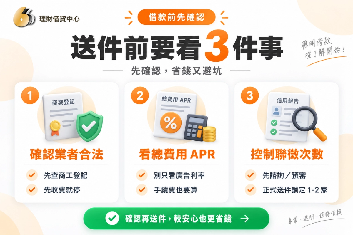 借款前要確認的 3 件事